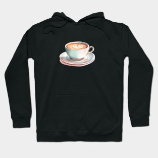 Cappuccino Heart Art Hoodie